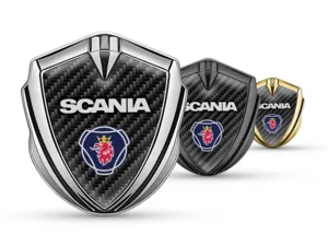 Scania Metal Domed Emblem Minimal Style Universal Size